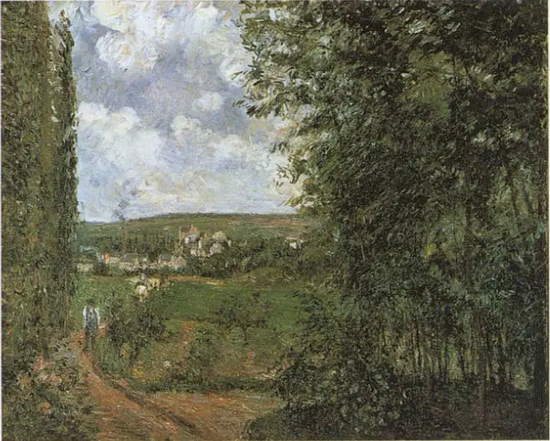 Utsikt fra Gratte-Coqs-kysten, Pontoise - Camille Pissarro