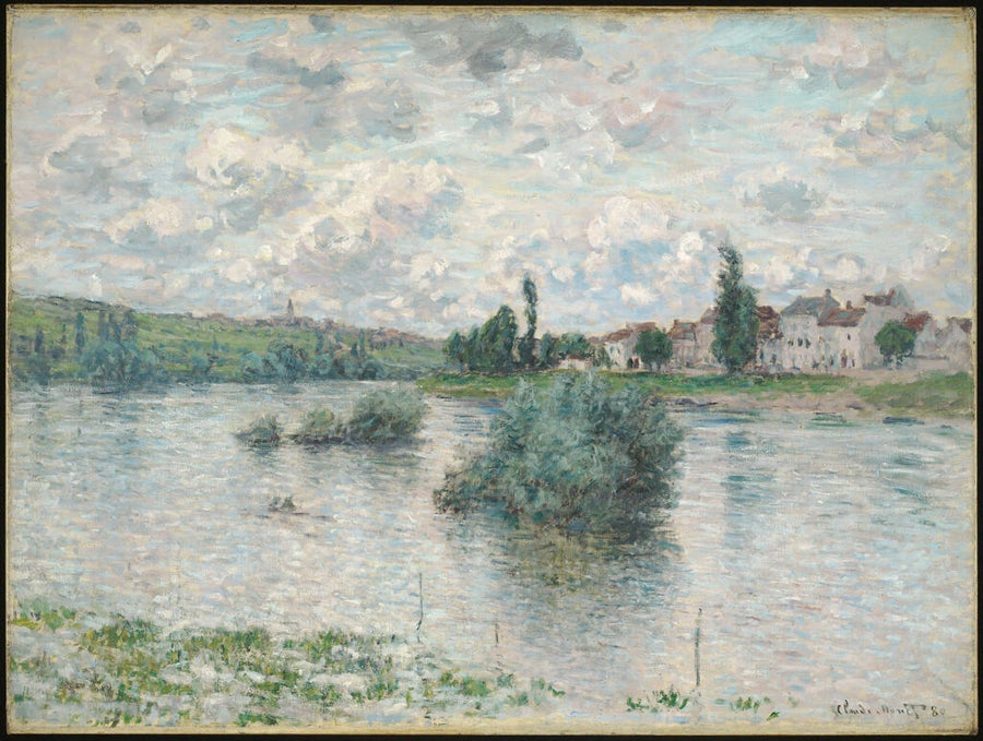 Utsikt over Seinen ved Lavacourt W540 - Claude Monet