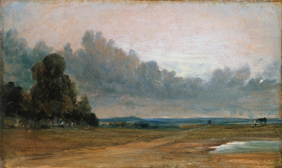 Utsikt over Hampstead Heath med Harrow i det fjerne - John Constable