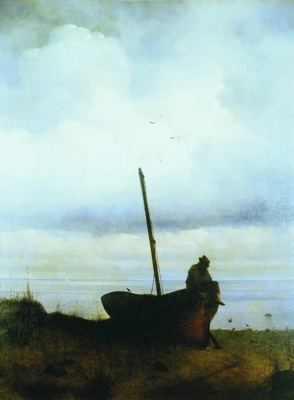 Vue sur la côte près de Saint-Pétersbourg - Ivan Aïvazovski image 1 reproduction d’œuvre d’art à l’huile