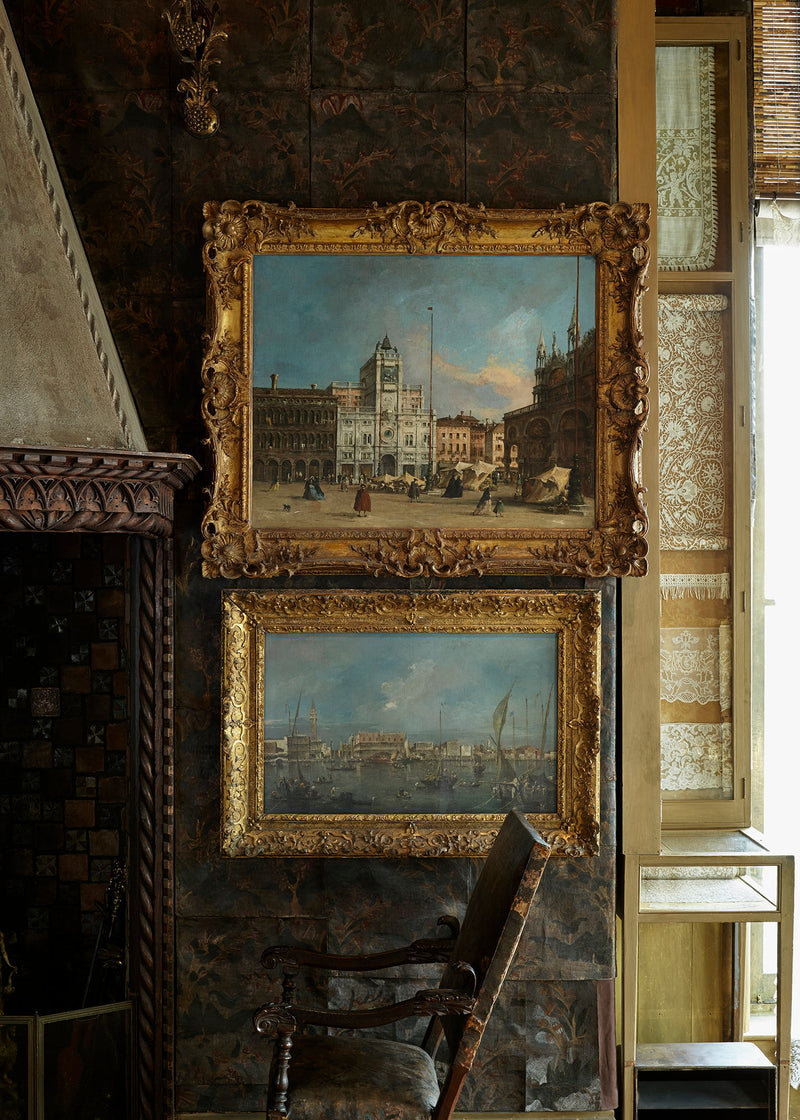 Utsikt over Riva degli Schiavoni og Piazzetta - Francesco Guardi