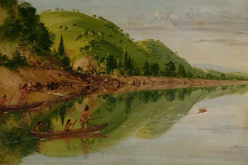 Utsikt over elven Saint-Pierre, hvor Sioux-indianere jager en hjort i kanoene sine - George Catlin

Source:
Vue sur la rivière Saint-Pierre, des Indiens Sioux poursuivant un cerf dans leurs canoës - George Catlin