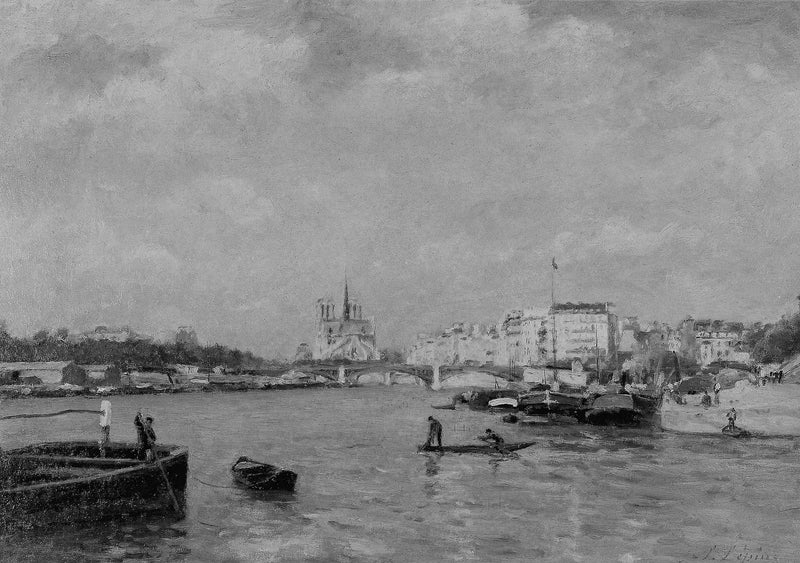 Utsikt over Seinen, Paris - Stanislas Lépine