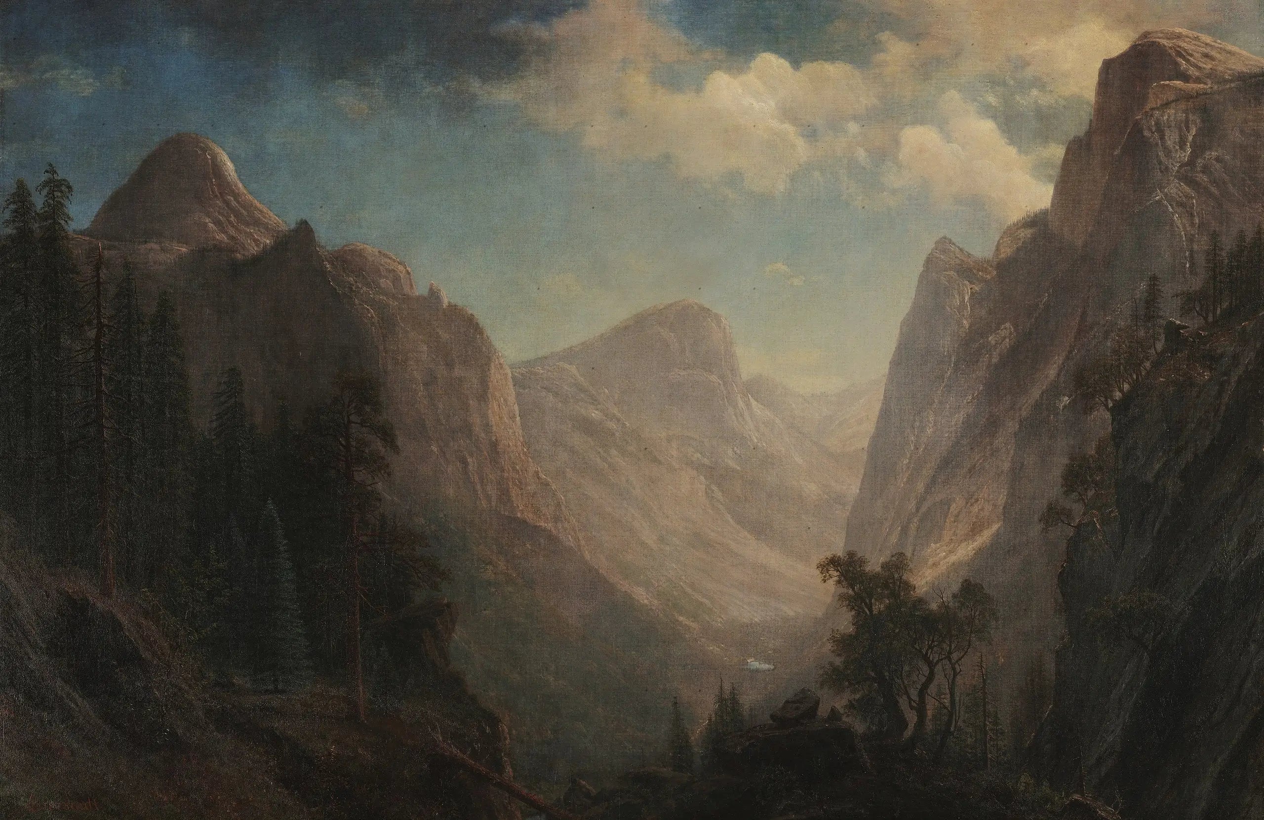 Vue sur la vallée de Yosemite - Albert Bierstadt - Alpha Reproduction