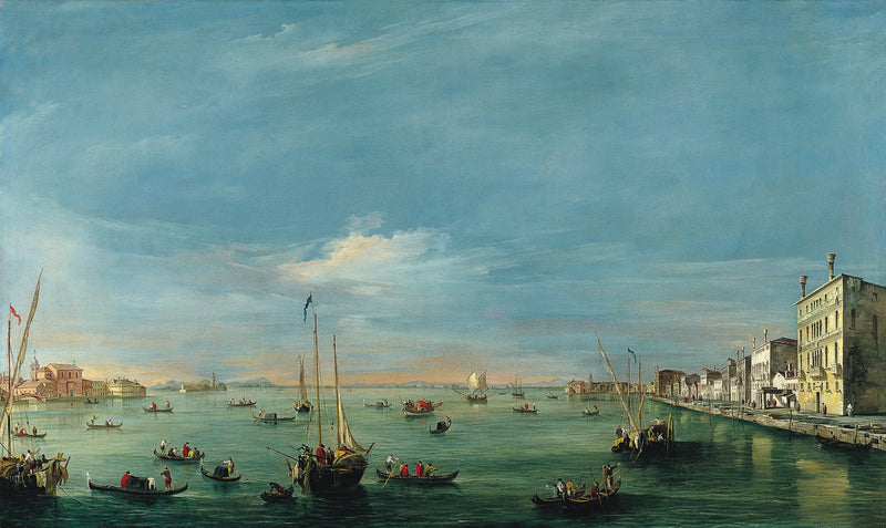 Utsikt over Giudecca-kanalen og Zattere - Francesco Guardi