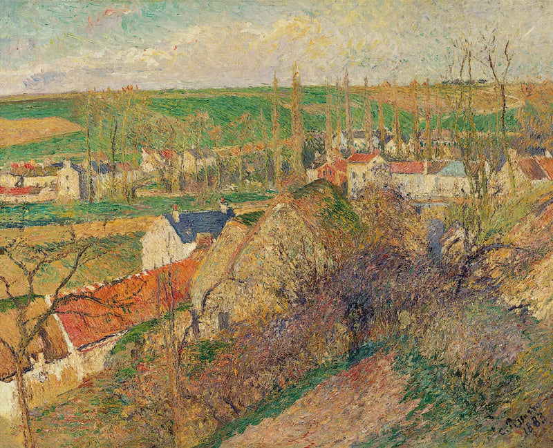 Utsikt over landsbyen Osny - Camille Pissarro