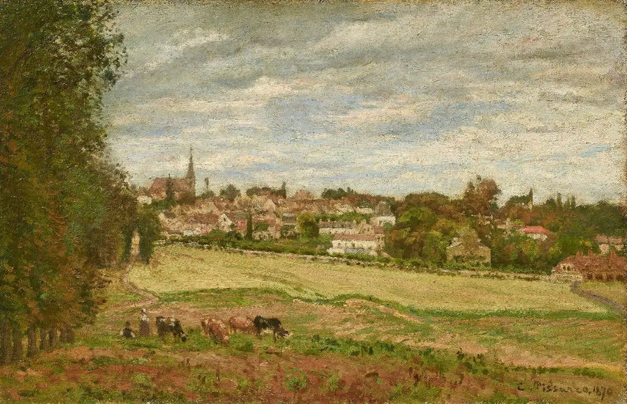 Utsikt over landsbyen Marly-le-Roi - Camille Pissarro