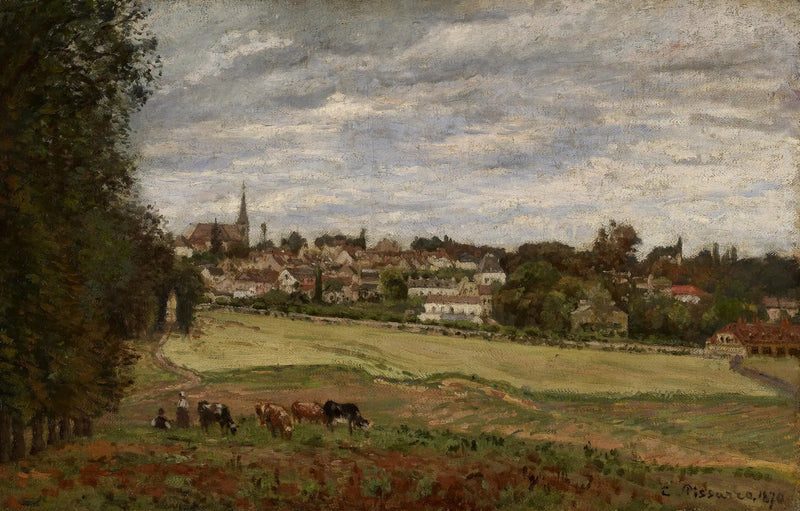 Utsikt over landsbyen Marly-le-Roi - Camille Pissarro
