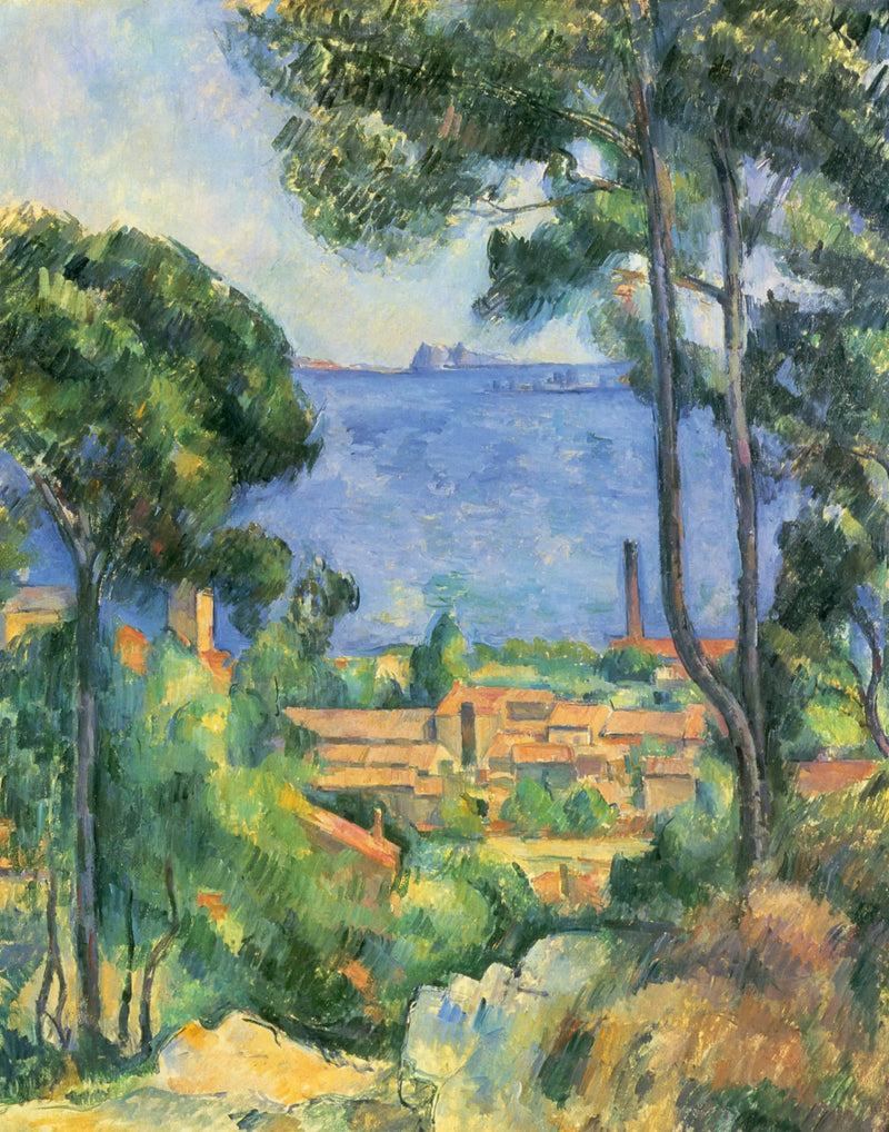 Utsikt over l'Estaque og slottet If - Paul Cézanne