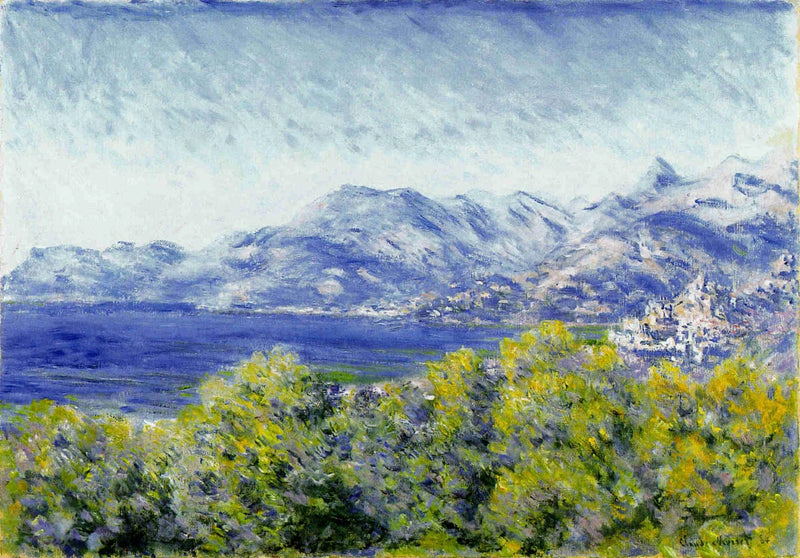 Utsikt over Ventimiglia W878 - Claude Monet