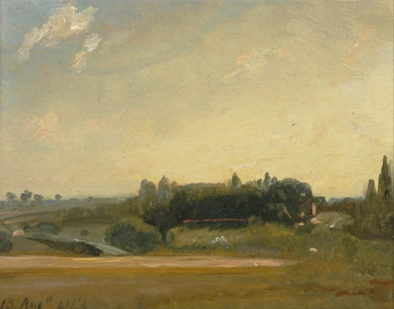 Utsikt mot prestegården, East Bergholt - John Constable