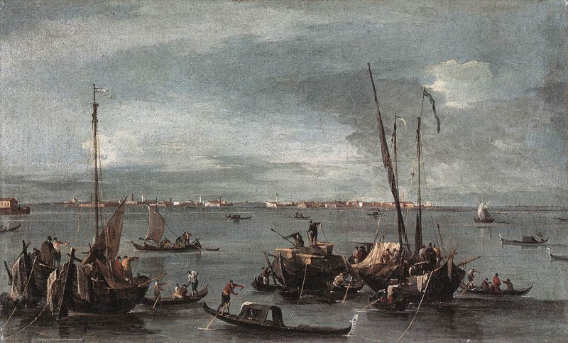 Utsikt mot Murano fra Fondamente Nuove, Venezia - Francesco Guardi
