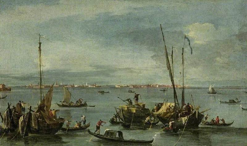Utsikt mot Murano fra Fondamente Nuove, Venezia - Francesco Guardi