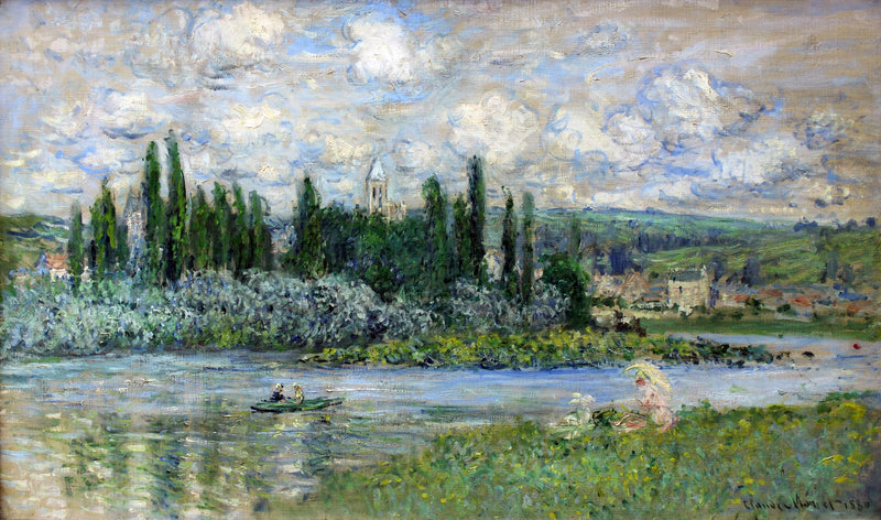 Utsikt over Vétheuil W609 - Claude Monet