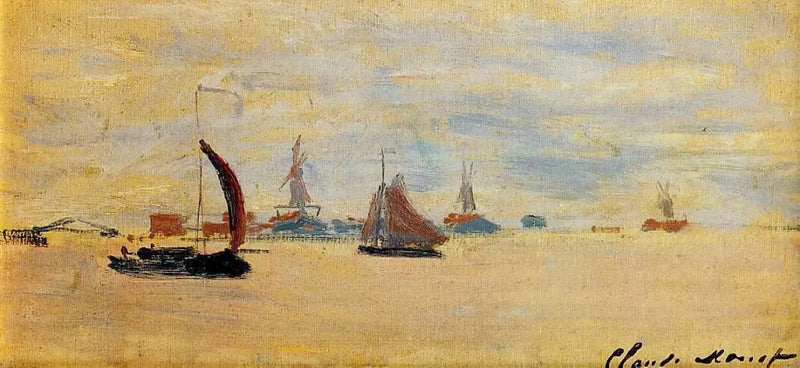 Utsikt over Voorzaan W176 - Claude Monet