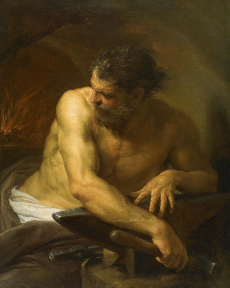 Vulcán i sin smie - Pompeo Batoni
