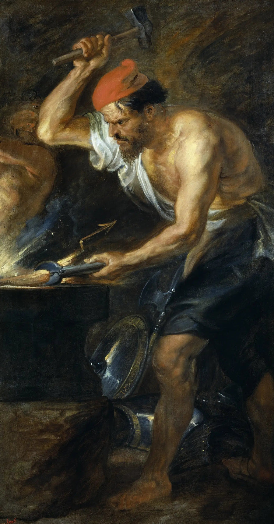 Vulcain støper Jupiters tønner - Peter Paul Rubens