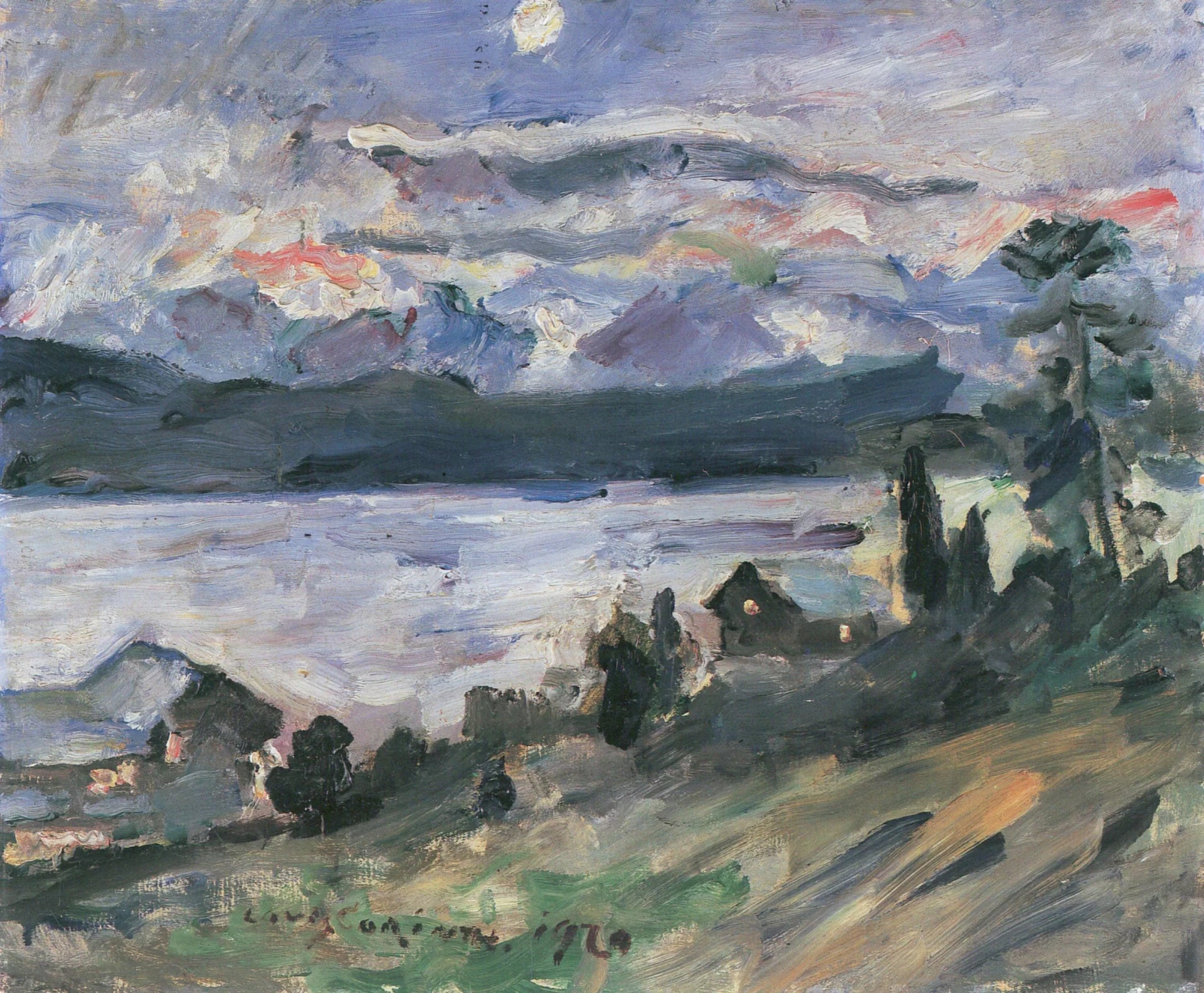 Walchensee, Johannisnacht - Lovis Corinth image 1 tableau peint à l’huile sur toile