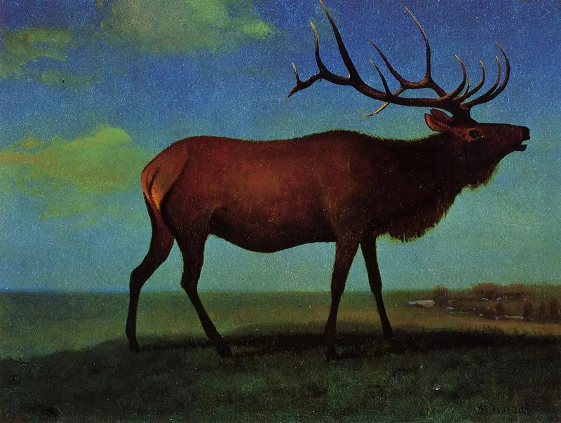 Wapiti hann - Albert Bierstadt

Source:
Wapiti mâle - Albert Bierstadt