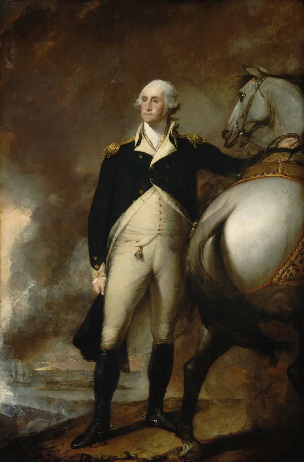 Washington à Dorchester Heights - Gilbert Stuart image 1 reproduction réalisée par Alpha Reproduction