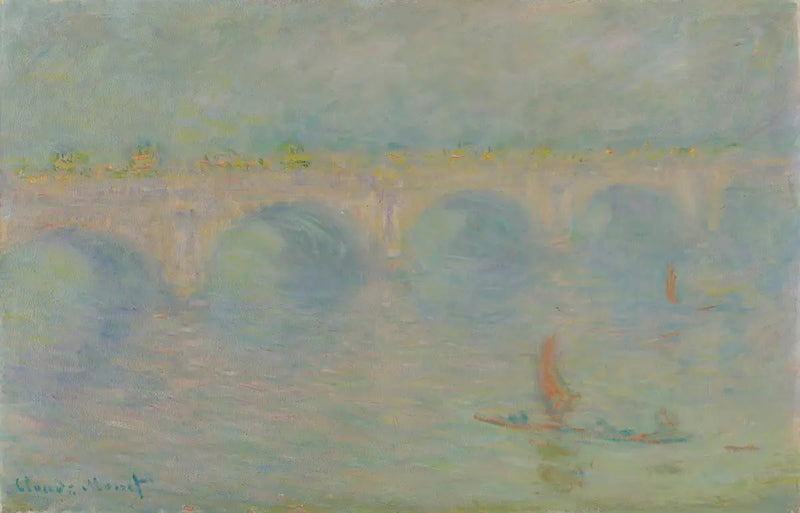 Waterloo Bridge, sollys effekt - Claude Monet