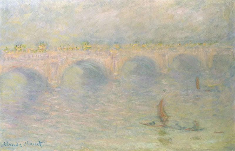 Waterloo Bridge, sollys effekt - Claude Monet