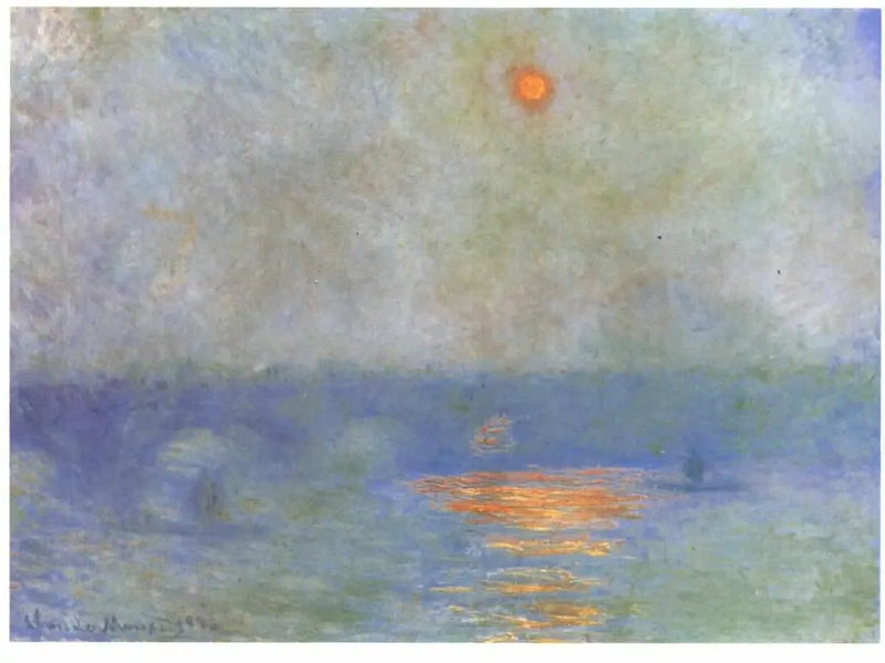 Waterloo Bridge: solen i tåken - Claude Monet