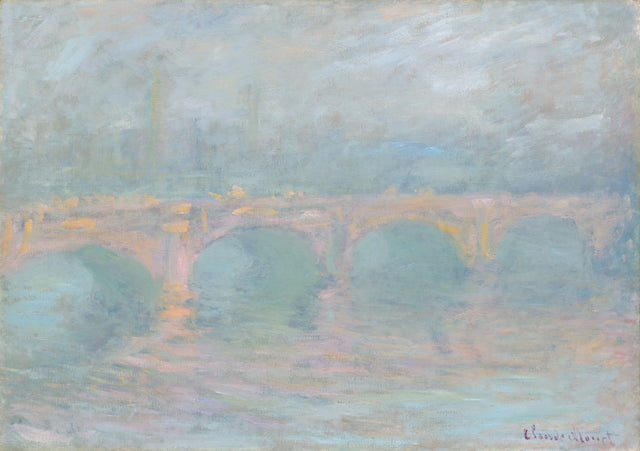 Waterloo Bridge ved solnedgang - Claude Monet
