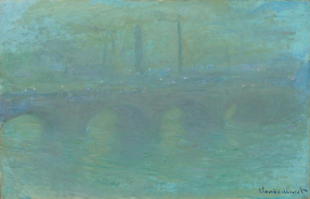 Waterloo Bridge, i skumringen - Claude Monet