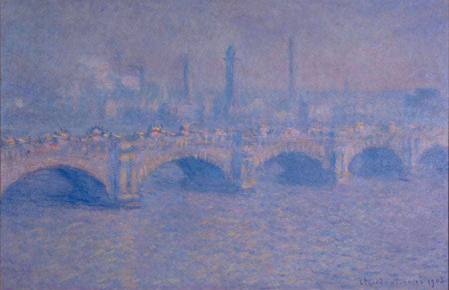 Waterloo-broen, sollys-effekt - Claude Monet