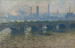 Waterloo Bridge, gråvær - Claude Monet