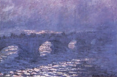 Waterloo Bridge, sol i tåken - Claude Monet