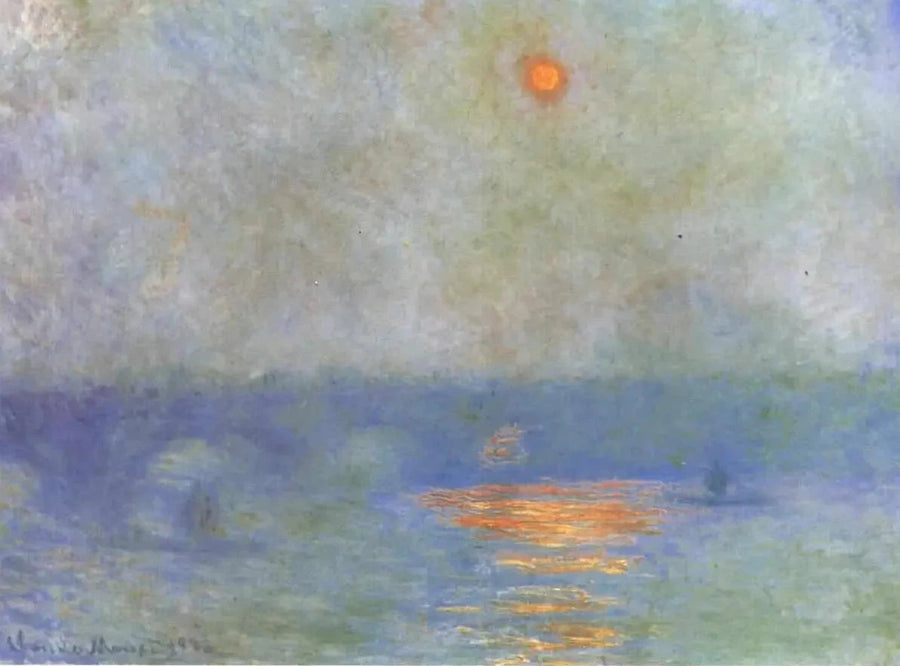 Waterloo Bridge: solen i tåken - Claude Monet