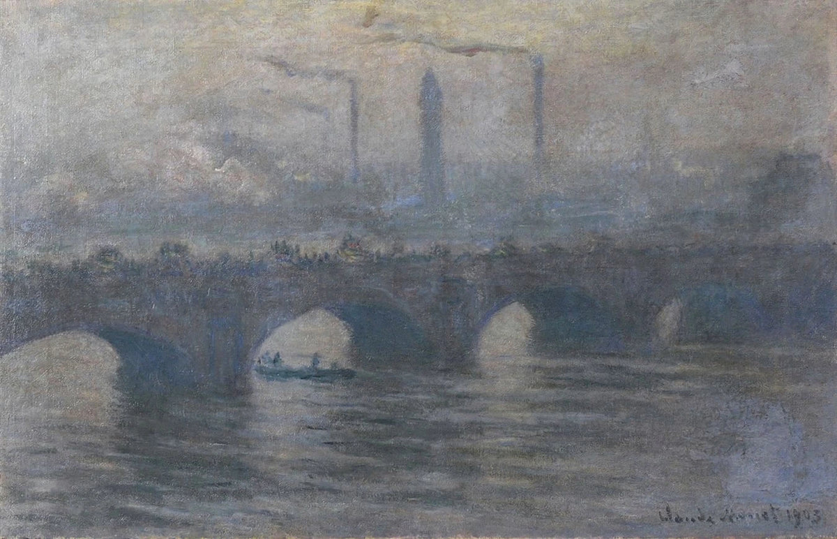 Waterloo Bridge, gråvær W1562 - Claude Monet