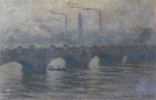 Waterloo Bridge, gråvær W1562 - Claude Monet