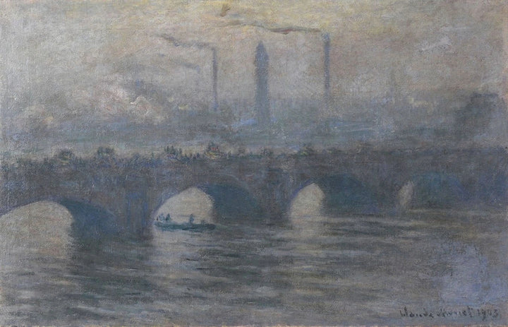 Waterloo Bridge, gråvær W1562 - Claude Monet