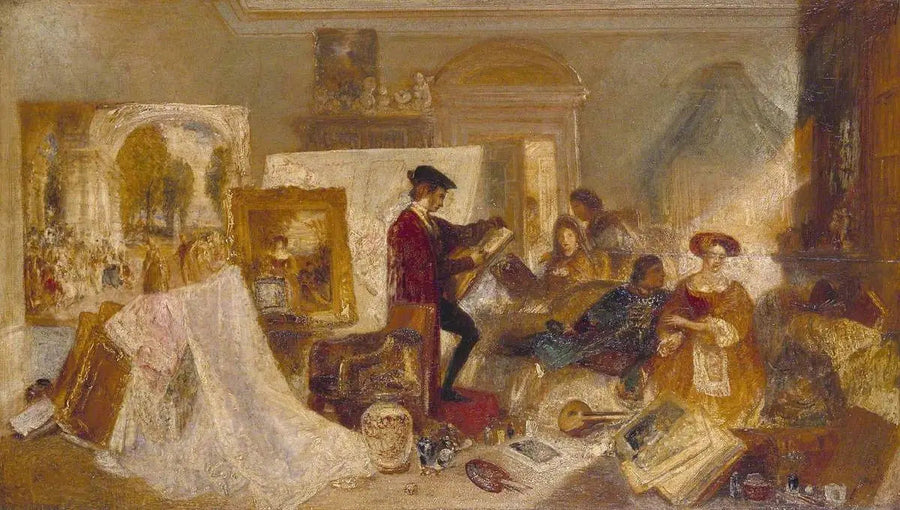 Watteau-studie etter Fresnoys regler - J. M. W. Turner