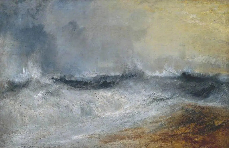 Bølger som bryter mot vinden - J. M. W. Turner