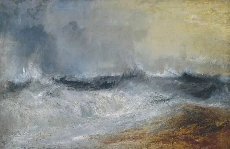 Bølger som bryter mot vinden - J. M. W. Turner