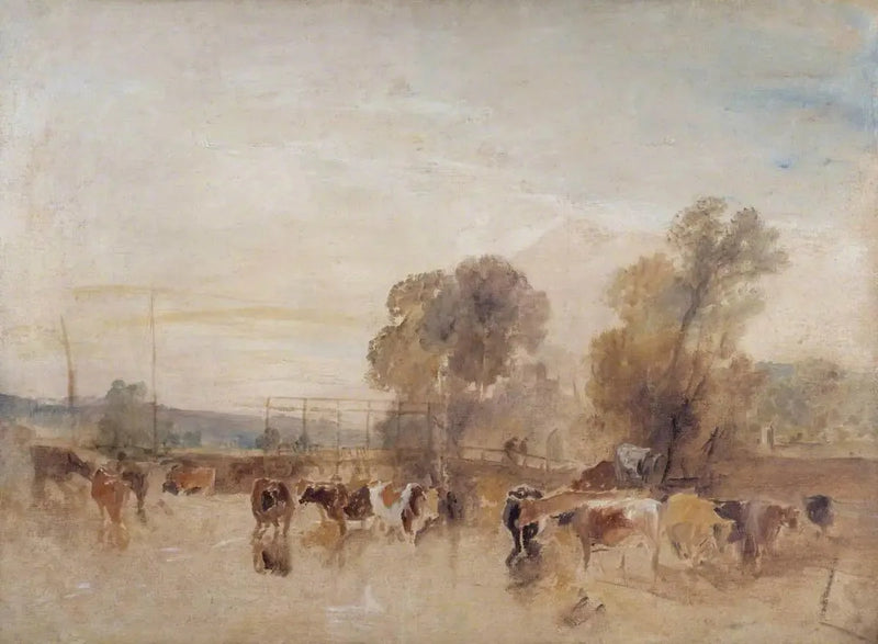 Weir og storfe - J. M. W. Turner