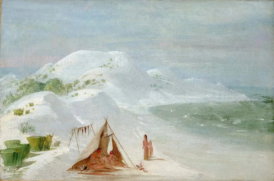 Hvite sandklipper, på Santa Rosa-øya, nær Pensacola - George Catlin

Source:
White Sand Bluffs, sur l'île de Santa Rosa, près de Pensacola - George Catlin