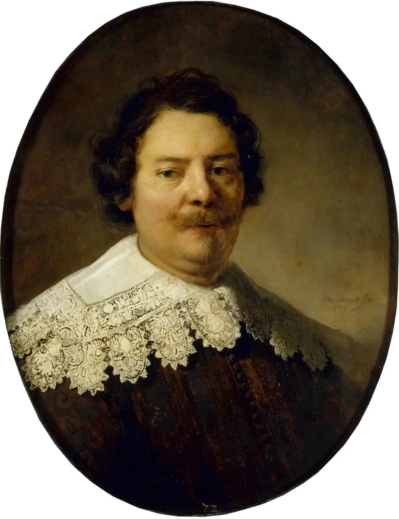 Portrett av Willem Burggraeff, ektemann til Maertgen van Bilderbeecq - Rembrandt