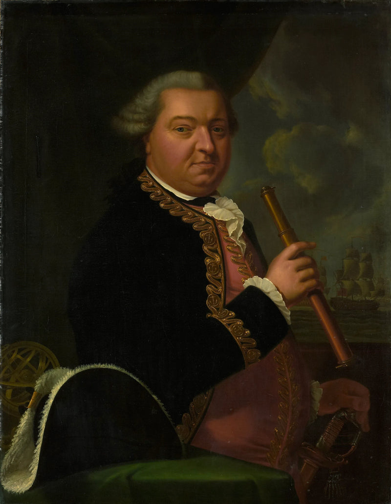 Willem Crul (1721-81). Contre-amiral - Cornelis van Cuylenburgh jr.