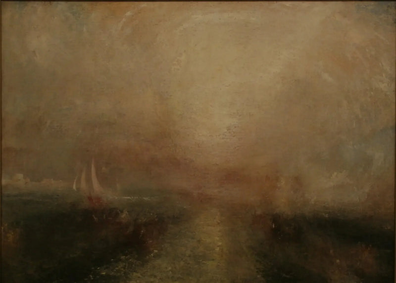Yacht som nærmer seg kysten - J. M. W. Turner