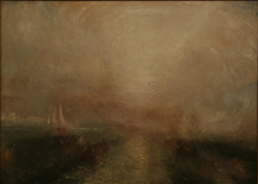 Yacht som nærmer seg kysten - J. M. W. Turner