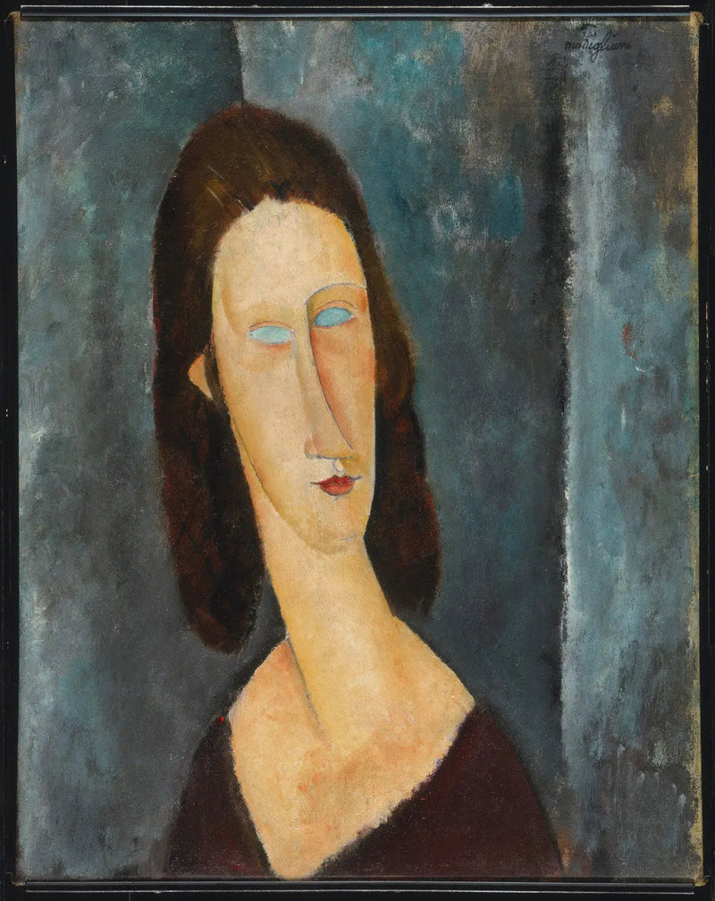 Blå øyne (Portrett av Madame Jeanne Hébuterne) - Amedeo Modigliani
