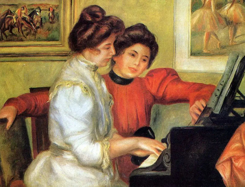 Yvonne og Christine Lerolle ved pianoet - Pierre-Auguste Renoir