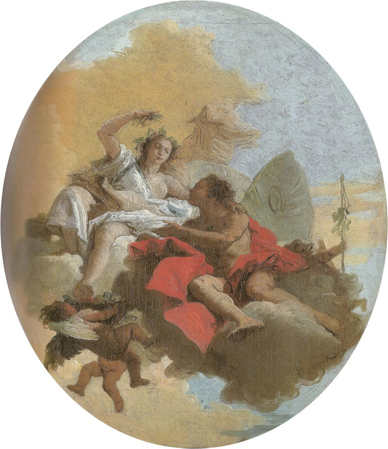 Zephyr og Flora - Giovanni Battista Tiepolo